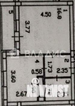 1-к квартира, вторичка, 35м2, 14/16 этаж