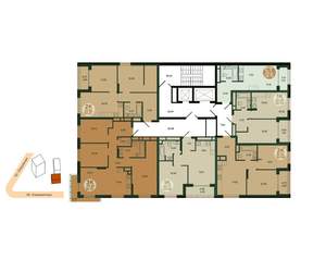 1-к квартира, вторичка, 44м2, 5/18 этаж