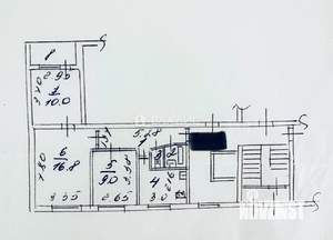 3-к квартира, вторичка, 53м2, 1/9 этаж