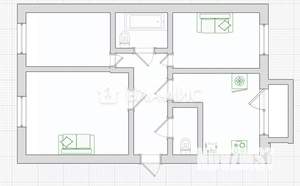 3-к квартира, вторичка, 62м2, 4/8 этаж