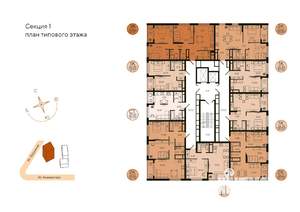 2-к квартира, вторичка, 52м2, 10/18 этаж