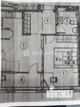 1-к квартира, вторичка, 46м2, 1/16 этаж