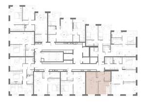 1-к квартира, вторичка, 45м2, 12/21 этаж