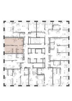 1-к квартира, вторичка, 56м2, 2/23 этаж