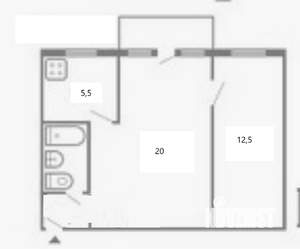 2-к квартира, вторичка, 45м2, 4/5 этаж