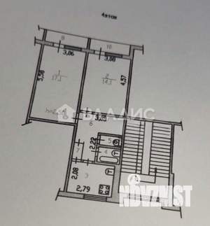 2-к квартира, вторичка, 47м2, 4/5 этаж