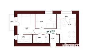 2-к квартира, вторичка, 67м2, 14/17 этаж