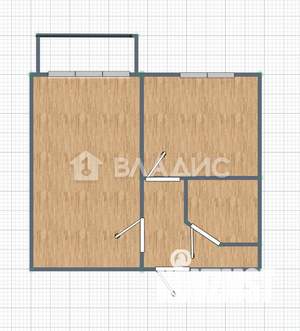1-к квартира, вторичка, 29м2, 2/5 этаж