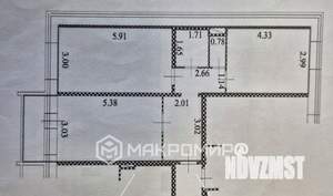 2-к квартира, вторичка, 60м2, 4/10 этаж