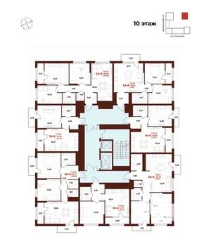2-к квартира, вторичка, 69м2, 10/18 этаж
