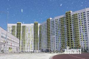 3-к квартира, строящийся дом, 71м2, 11/18 этаж