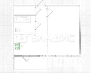 1-к квартира, вторичка, 35м2, 9/9 этаж