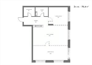 2-к квартира, вторичка, 78м2, 9/21 этаж