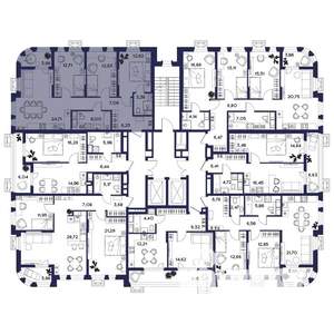 3-к квартира, вторичка, 89м2, 17/18 этаж