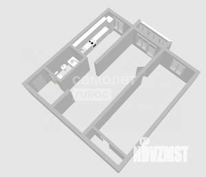 2-к квартира, вторичка, 45м2, 2/5 этаж