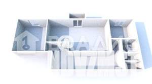 2-к квартира, вторичка, 56м2, 3/3 этаж