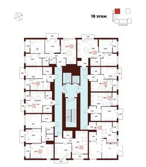 3-к квартира, вторичка, 71м2, 18/18 этаж