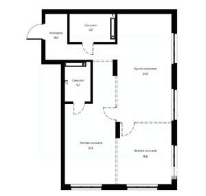 2-к квартира, вторичка, 76м2, 17/23 этаж