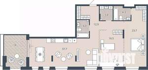 2-к квартира, вторичка, 110м2, 4/24 этаж
