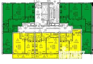 3-к квартира, строящийся дом, 74м2, 17/18 этаж