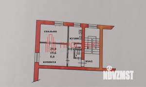 2-к квартира, сданный дом, 29м2, 3/4 этаж