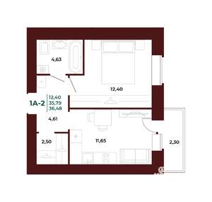 1-к квартира, вторичка, 37м2, 16/17 этаж