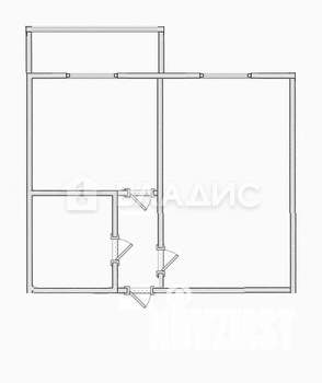 1-к квартира, вторичка, 38м2, 5/16 этаж