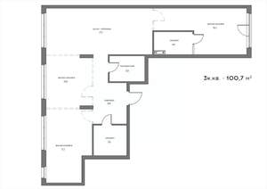 3-к квартира, вторичка, 101м2, 6/21 этаж