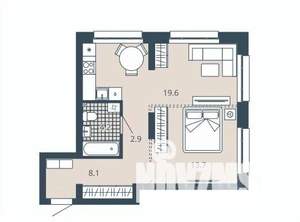 1-к квартира, вторичка, 49м2, 2/24 этаж