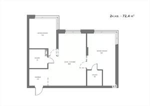 2-к квартира, вторичка, 72м2, 4/21 этаж