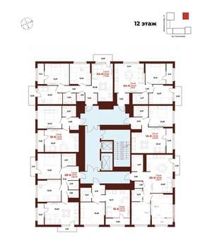 2-к квартира, вторичка, 55м2, 12/18 этаж