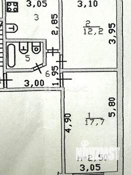 2-к квартира, вторичка, 45м2, 2/5 этаж
