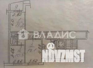 3-к квартира, вторичка, 63м2, 3/9 этаж