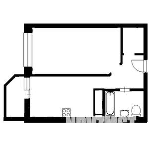 1-к квартира, вторичка, 42м2, 1/10 этаж