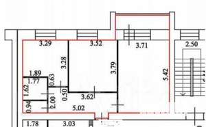 2-к квартира, вторичка, 62м2, 9/12 этаж