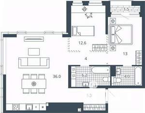 2-к квартира, вторичка, 83м2, 17/24 этаж