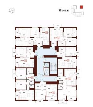 2-к квартира, вторичка, 68м2, 15/18 этаж