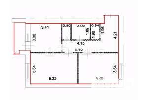 2-к квартира, вторичка, 68м2, 5/10 этаж
