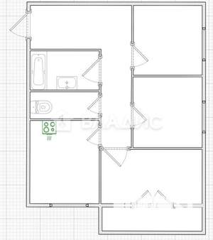 3-к квартира, вторичка, 75м2, 17/18 этаж