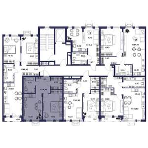 1-к квартира, вторичка, 49м2, 4/16 этаж
