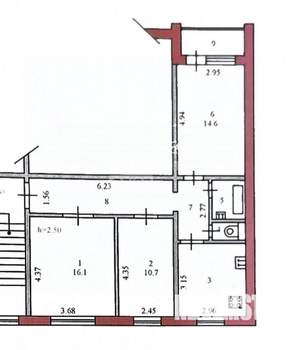 3-к квартира, вторичка, 71м2, 5/10 этаж