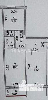 2-к квартира, вторичка, 61м2, 3/5 этаж