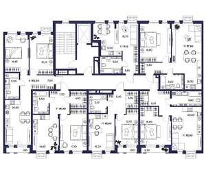 3-к квартира, вторичка, 107м2, 4/16 этаж