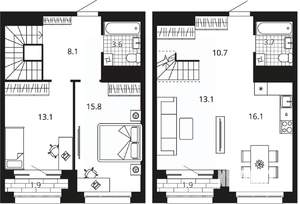 2-к квартира, вторичка, 88м2, 23/23 этаж
