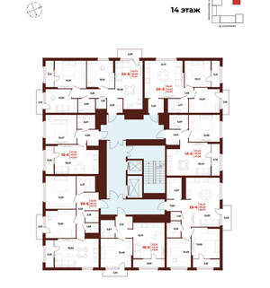 2-к квартира, вторичка, 55м2, 14/18 этаж