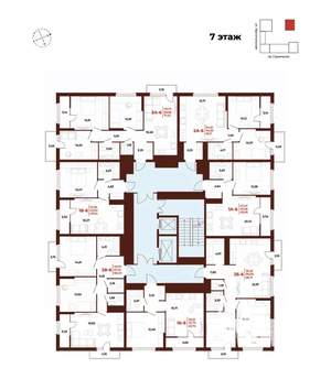 2-к квартира, вторичка, 68м2, 7/18 этаж