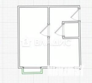 1-к квартира, вторичка, 30м2, 2/5 этаж