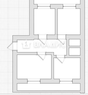 3-к квартира, вторичка, 67м2, 8/9 этаж