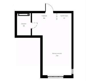 Студия квартира, вторичка, 36м2, 14/23 этаж