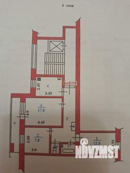 3-к квартира, вторичка, 60м2, 3/9 этаж